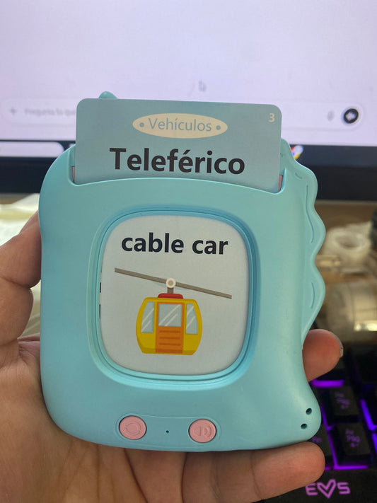 Lector de tarjetas de aprendizaje bilingüe